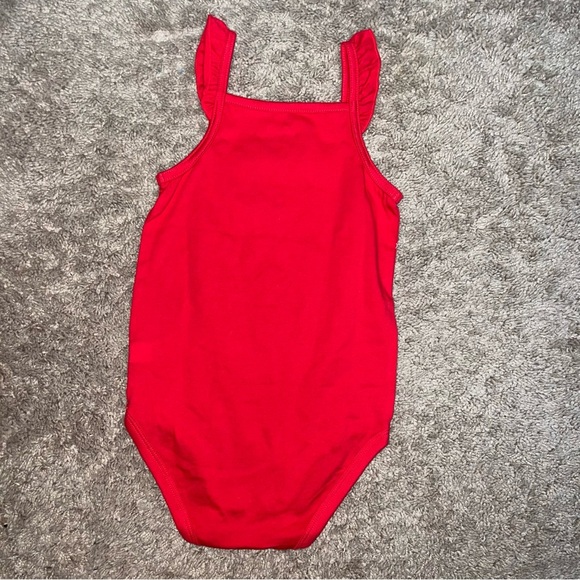 Jumping Beans 4th of July Red Embroidered Outfit Size 24 Months - Picture 4 of 5